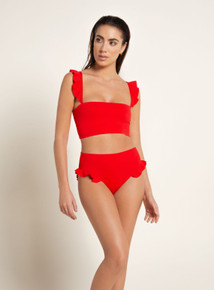 2020 Agua Bendita Palette Susan Penelope Bikini Set Red