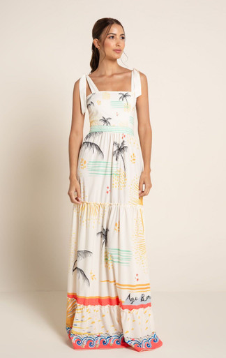 2020 Agua Bendita Astral Story Herbarium Maxi Dress