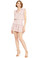 MISA Los Angeles Carlota Dress Abstract Stripe Pink
