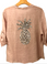 Tempo Paris Linen Pineapple Shirt 1262A Blush