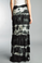 Tempo Paris Silk Maxi Skirt k222FN Tie Dye Black