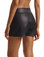 Commando Perfect Control Faux Leather Relaxed Short SLG39 Black