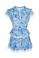 MISA Los Angeles Lilian Dress Blue Washed Wildflower