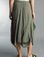 Tempo Paris Linen Skirt 712LA Olive Green