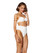 Vix Swimwear Nissi Top with Hot Pant Swimsuit Set Off White Scales