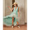 Antica Sartoria Positano High Low Dress J19013 Turquoise