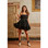 Antica Sartoria Positano Short Dress P013 Black