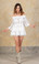 Antica Sartoria Positano Off the Shoulders Dress W003 White