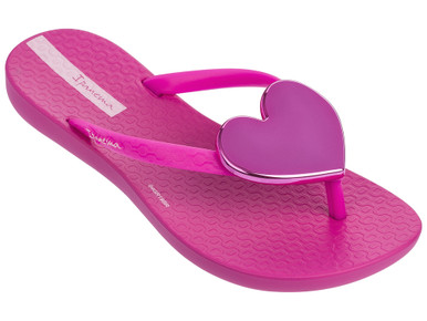 Kids Ipanema Wave Heart Hot Pink 