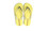 Ipanema Foil Flip Flops Yellow Gold