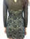 Baccio Couture Hand Painted Long Sleeve Mesh Mini Dress Black Gold