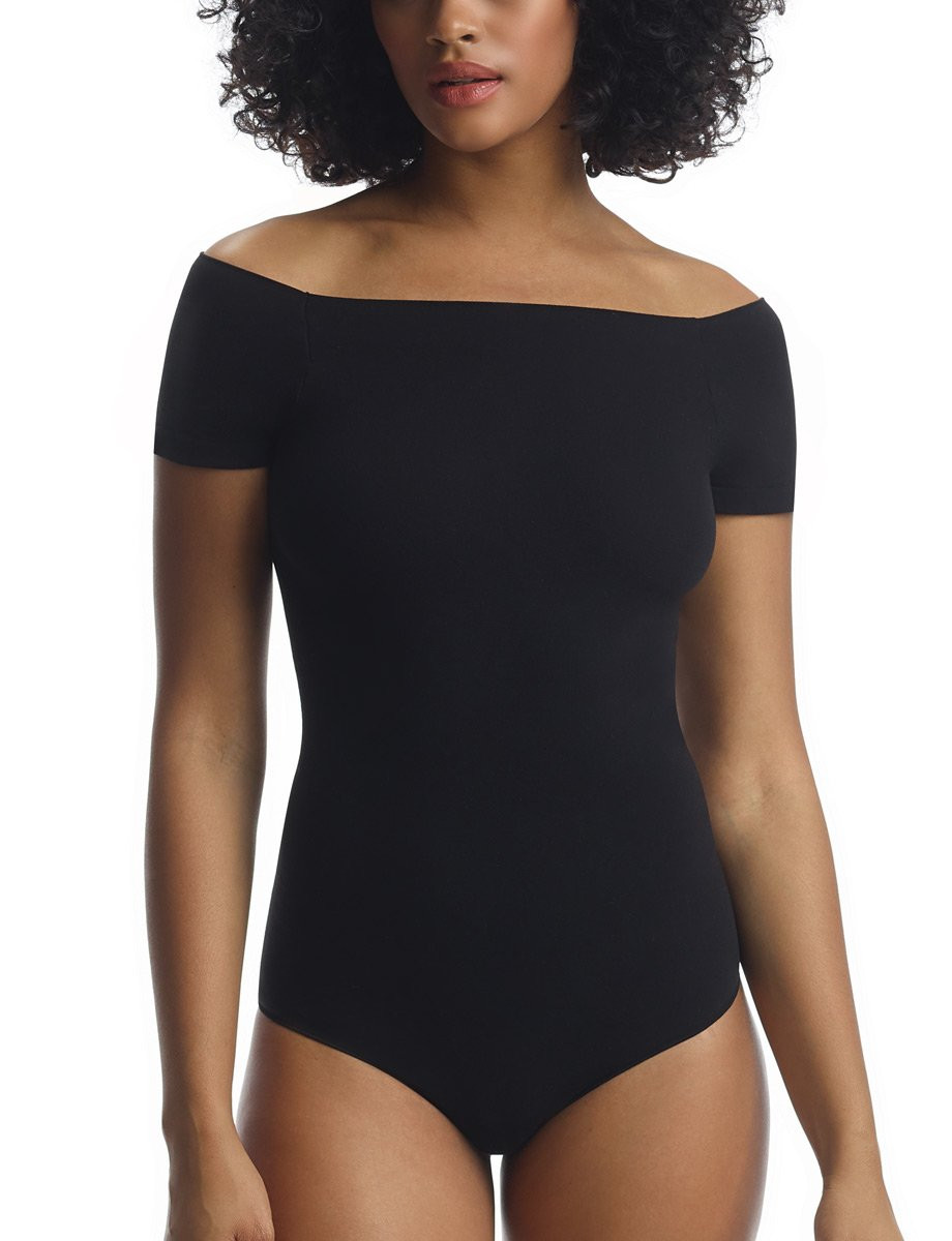 (取寄) コマンドー レディース バレエ キャップ スリーブ ボディスーツ Commando women Ballet Cap Sleeve Bodysuit Black KT051_BLK_4.jpg?v=1706043924