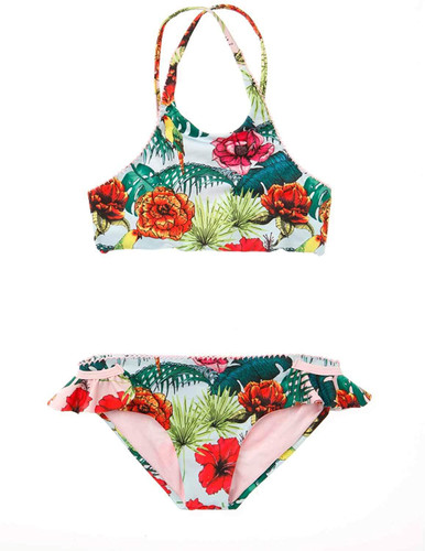 Agua Bendita Girls Lucy Bikini Set Tropic | Shop Boutique Flirt