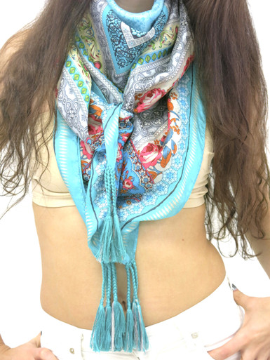 Johnny Was Silk Scarf Thai