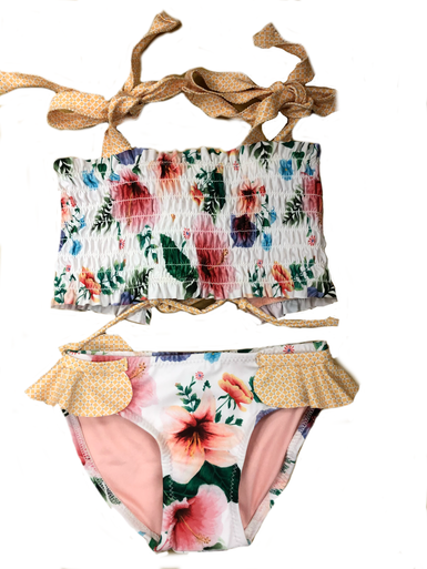 Agua Bendita Girls Bikini Set Ava Pastel Tropic