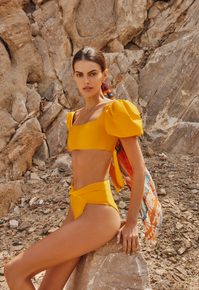 2022 Agua Bendita Arabella Calista Lily Bikini Set Yellow