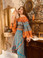 Antica Sartoria Positano Wrap Skirt and Top Turquoise 