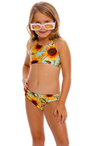 Agua Bendita Girls Reversible Bikini Set Giann Sunshower