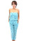 Mikoh Swimwear Jamaica Strapless Pant Romper Hibiscus