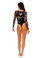 Agua Bendita Thorn Lurex Bodysuit Black