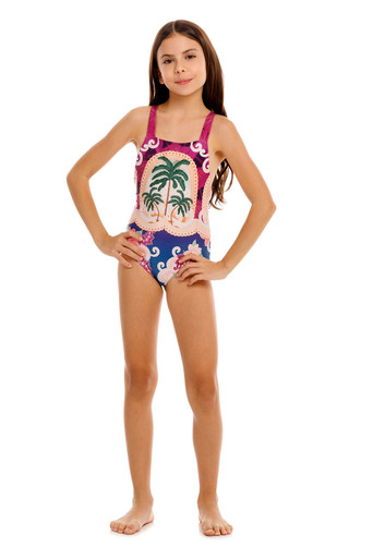2026 Agua Bendita Girls Thamar Amina One Piece Swimsuit