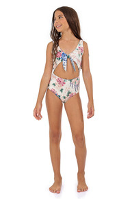Agua Bendita Girls Ivy Iliana One Piece Swimsuit
