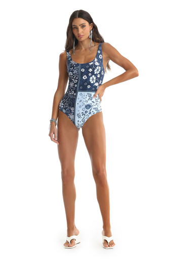 2027 Agua Bendita Glazia Koraline One Piece Swimsuit