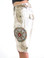 Da-Nang Silk Bermuda Shorts Beige Camouflage