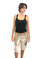 Da-Nang Silk Bermuda Shorts Beige Camouflage