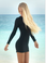 Mikoh Swimwear Caribbean Long Sleeve Mini Dress Night