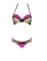 Beach Bunny Swimwear Two-Toned Strappy Bikini Set