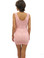 Baccio Couture Eli Hand Painted Mini Dress Light Pink