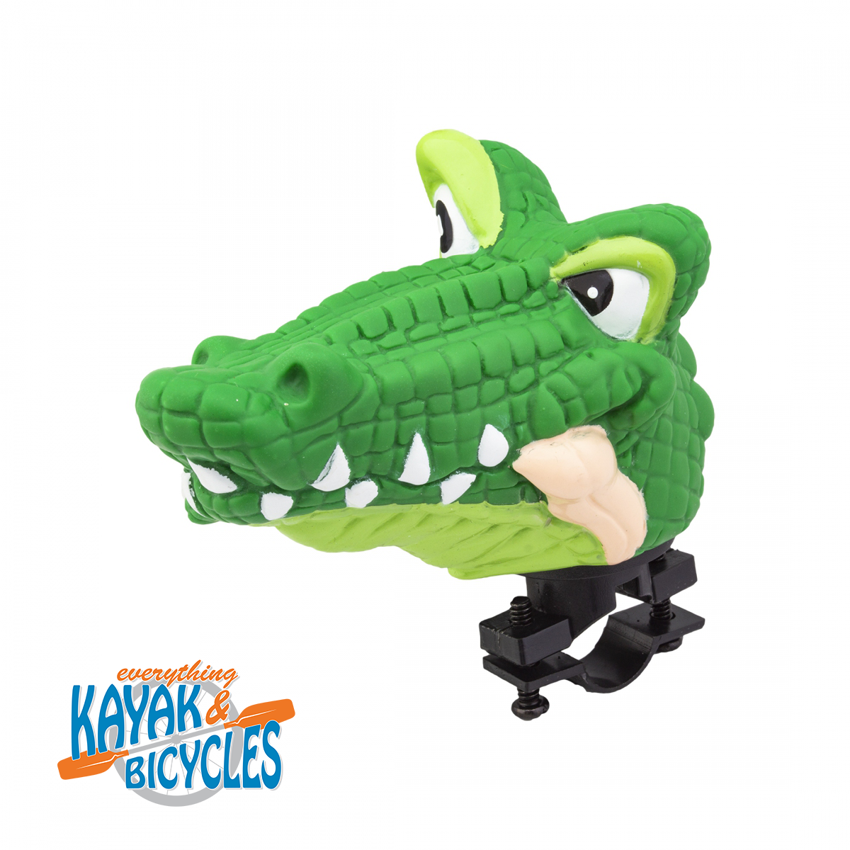 Alligator Bike Horn  
Novelty horns that are great for kids and adults alike
Perfect for novice riders as well as serious riders who like a little flair, personality, or humor for their group rides
Fits most handlebars