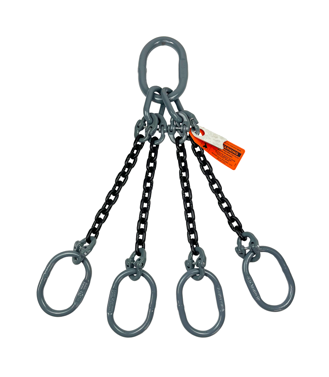 Chain Sling 5/8" x 6' Quad Leg with Oblong Rings Grade 100