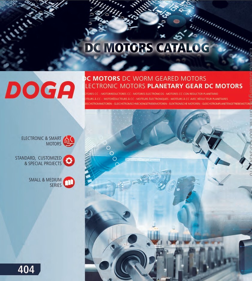 DOGA DC Motor Catalog, Gearmotors