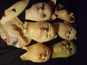 Realistic female rubber display mask SMALL bulk clearance 16