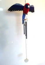 Beautifully Handcrafted, Handmade and all Natural Aussie Crimson Rosella wind chime.
