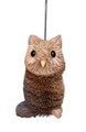 Beautifully Handcrafted, Handmade and all Natural Aussie Owl with hanger. 11cm
