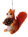 Beautifully Handcrafted, Handmade and all Natural Sitting Squirrel. Rust Sitting 14cm