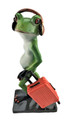 Cheeky Frog - With Suitcase and Headphones 21cm