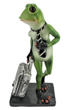 Cheeky Frog - with Suit case and Tie 21cm