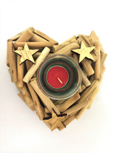 Christmas - Heart - Single Candle Holder 18cm