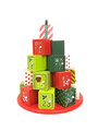 BLOCK ADVENT CALENDAR - Gorgeous Christmas Advent Calendar with opening Blocks for each day - Large 35cm