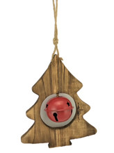 Christmas Door Hanger with Bell - TREE- 18cm