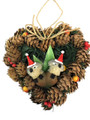 DOUBLE GUMNUT - Gorgeous Christmas Pinecone Wreath - 16cm