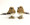 Beautifully Designed and hand Made set of 2 Bristlestraw Robins (Male and Female) - 12cm each