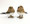Beautifully Designed and hand Made set of 2 Bristlestraw Robins (Male and Female) - 12cm each