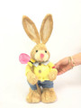 45cm BRISTLESTRAW RABBIT EASTER BUNNY WITH BUTTERFLY NET MALE