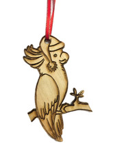 Gorgeous Aussie Cockatoo - Wooden Christmas Tree Ornament - 10cm high