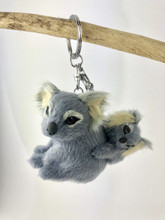 Gorgeous Furry Friends Keyring KOALA WITH BABY. Collect them all